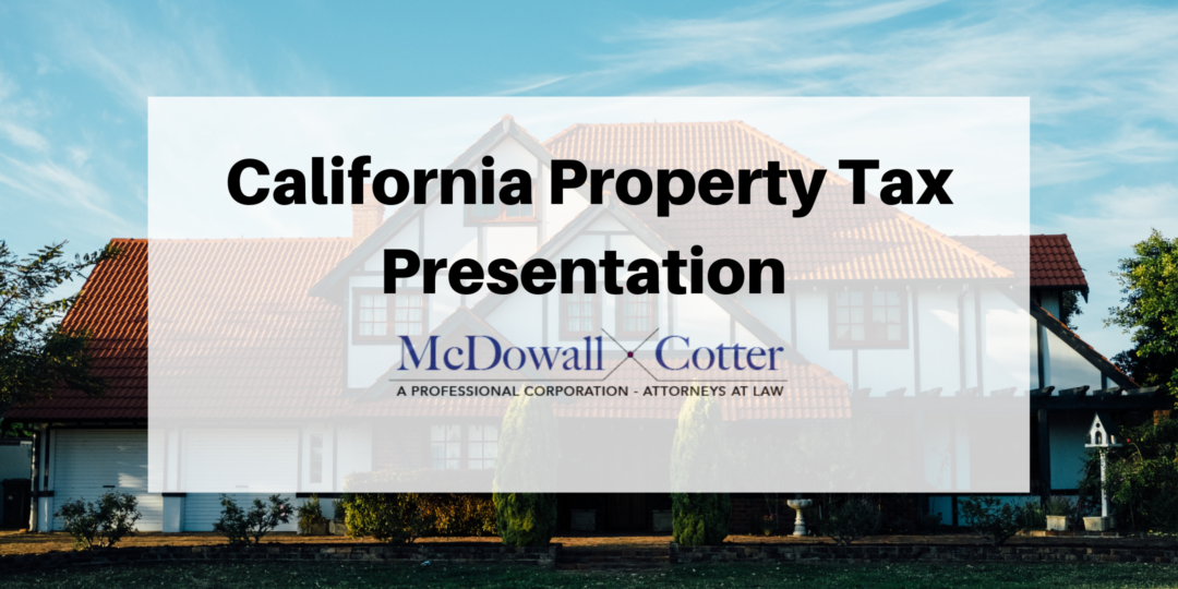California Property Tax Presentation with Brett Lytle at SGC McDowall